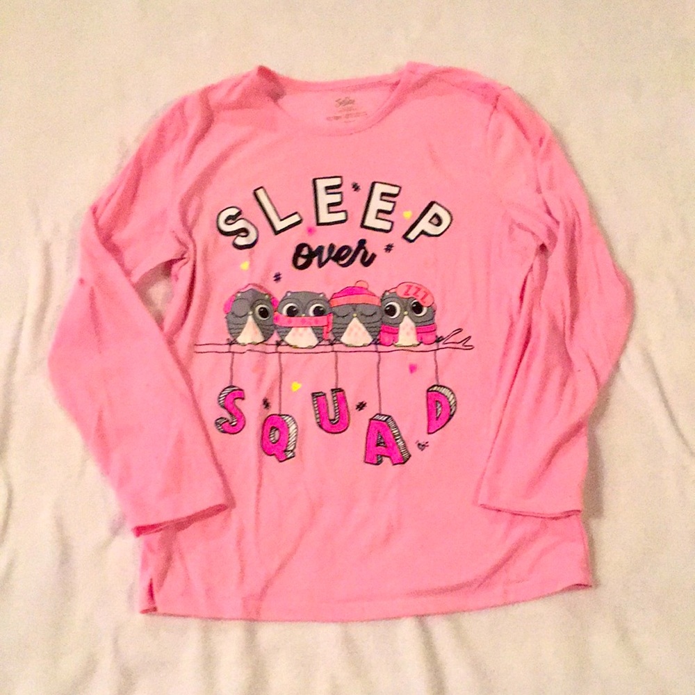 Pink justice pajama set